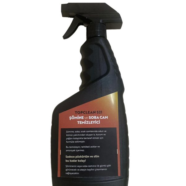 TOPCLEAN 521( ŞÖMİNE VE SOBA CAM TEMİZLEYİCİ)